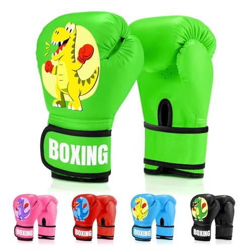 Kids Boxing Gloves for Boys & Girls, Youth Boxing Training Gloves for Kids Age 3 to 9 Years, 4OZ Training Sparring Glves for Punching Bag Kickboxing Muay Thai MMA Training