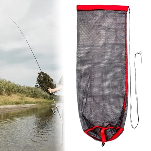 Milageto Rede de proteção de peixes gaiola de peixes conveniente engrossado cesta de peixes rede de