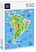 Lais Puzzle Mapa de América del Sur en Italiano 500 Piezas
