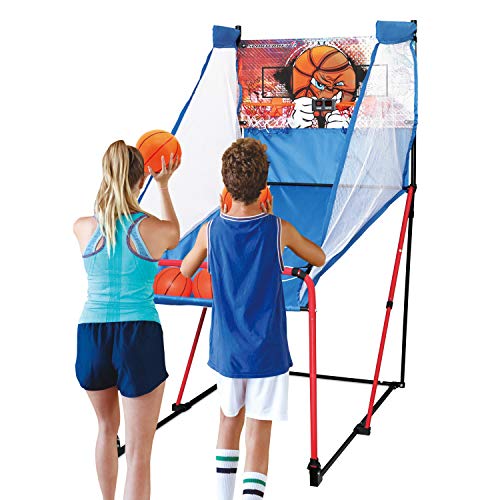 Sportcraft Electronic Basketball Arcade Game - Indoor Sport Games for Kids & Adults | Birthday, Office Christmas Party Activities (SIR00840)
