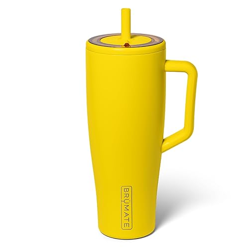 Miniatura 41 de BrüMate Era Vaso térmico con asa y pajilla, 40 onzas, 100% a prueba de fugas, con tapa, hecho de acero inoxidable, base apta para portavasos, moca