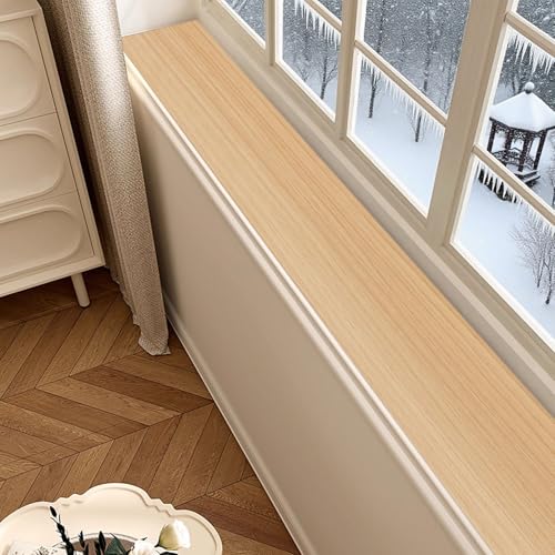 Fensterbankmatte mit Holzmaserung, rutschfest, schmal, schneidbar, Erkerfensterkissen, individuelleâ€¦ – Miniatur