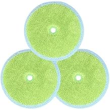 EVERYBOT Replacement Accessory of Three-Spin and Edge, Washable Microfiber Mop Pads for Robot 6pcs