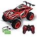 DEERC 336-86J RC Auto für Kinder,1/12 Ferngesteuertes Car Wasserdicht 4WD Crawler Fahrzeug mit 2 Akku 40+ Min. Laufzeit,5 LED Licht,Wasser Spray spielzeugauto Outdoor und Indoor für Junge,Mädchen