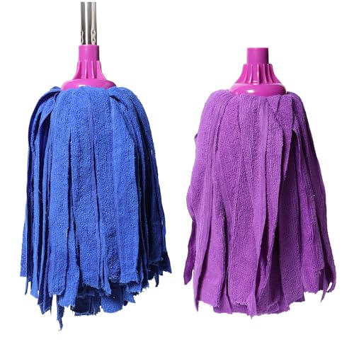 2 Mops, 59-Inch Traditional Mops for Floor Cleaning: Wet & Dry, with 2 Long Handles & 2 Mop Heads by mengfanjingxiang - Image 4