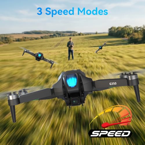 Drone with Camera 4.5" LCD Screen on Controller, Drone with Screen, FPV Drones with Brushless Motor for Adult Beginner, Foldable RC Quadcopter, One Key Start, Easy to fly, Toy for Kids Adult Beginners by Sewsunny - Used condition - Image 6
