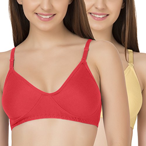 Image of Tweens - Non Padded Cotton Rich Bra - Concealer Side Shaper - Cotton Rich Fabric - Full Coverage, Multiway Straps, Wirefree, Seamless T-Shirt Bra