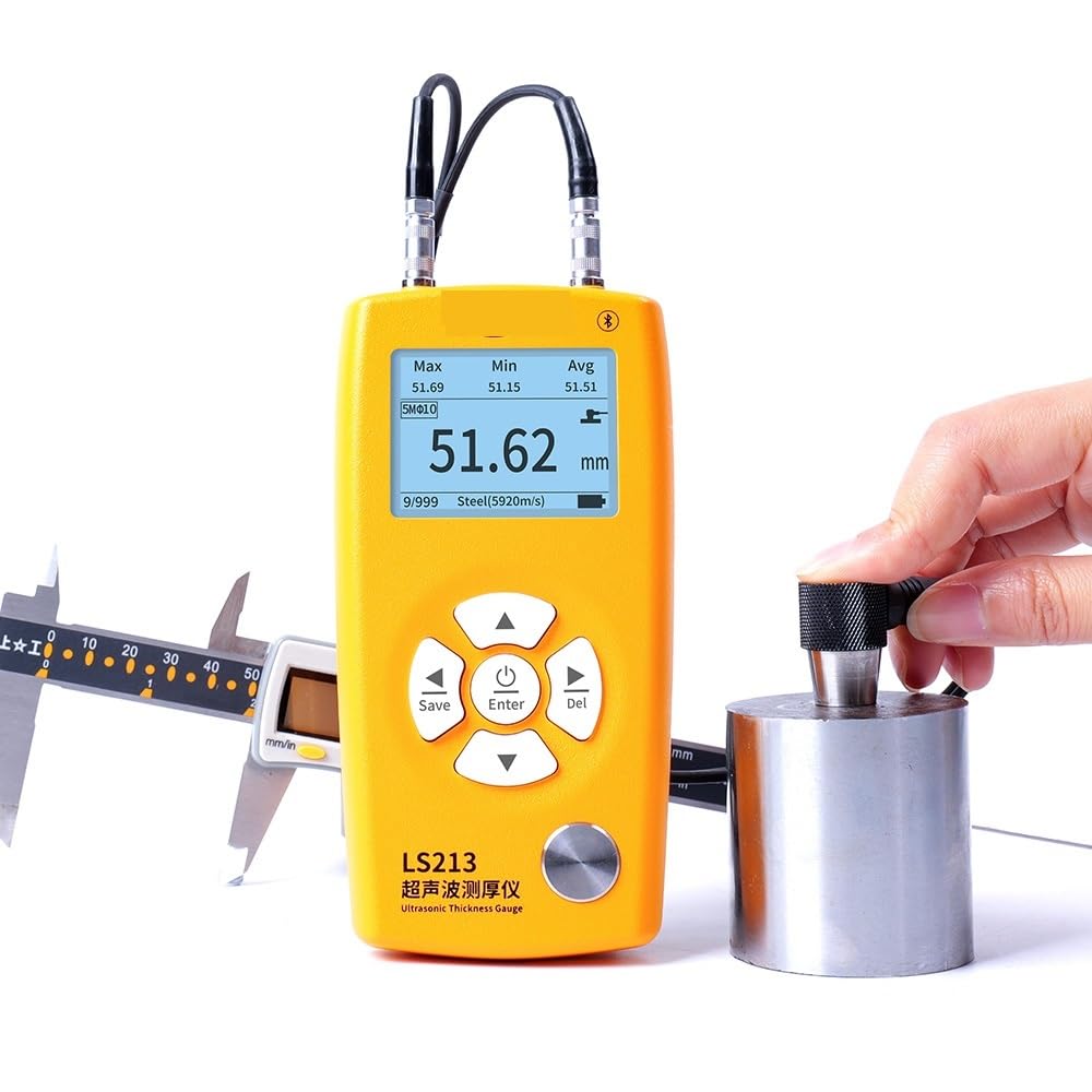 LS213 350mm Intelligent Ultrasonic Thickness Meter Metal Gauge for Industrial Inspection