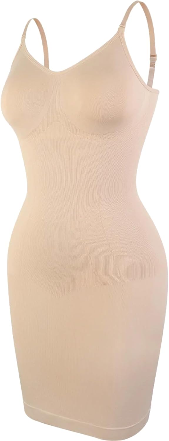 Ladies Suspender Dress Shaper Slim Fit Sexy Tummy Control Full Slips Breathable Body Shaper Fashion
