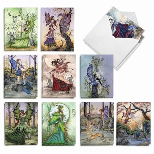 Cartes de vœux créatures magiques enveloppes correspondance invitations AM3367OCB