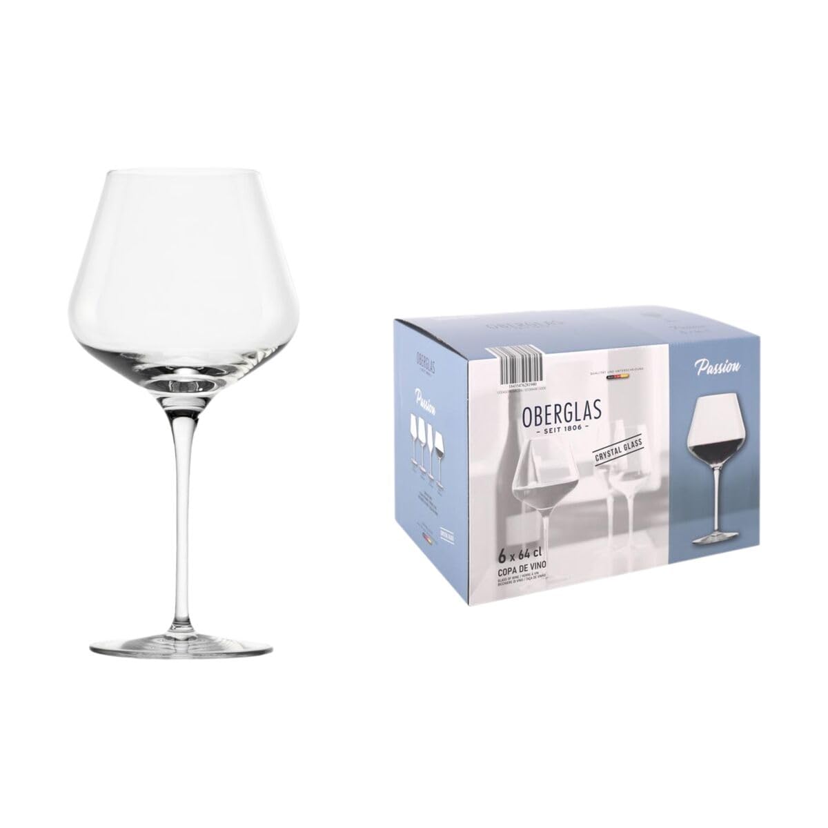 Verres à vin Passion 640 ml Inde lot de 6 élégants pour dégustation