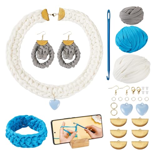 Kit de crochet pour débutants Magibeads complet avec fil et crochets pour bijoux