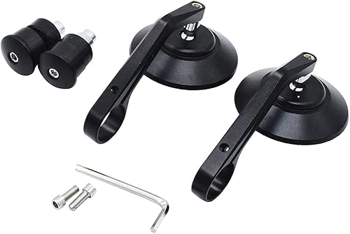 Miniatura 6 de Espejo retrovisor lateral de aluminio CNC universal para motocicleta, motocicleta, bicicleta de calle, compatible con Honda Kawasaki Suzuki Triumph