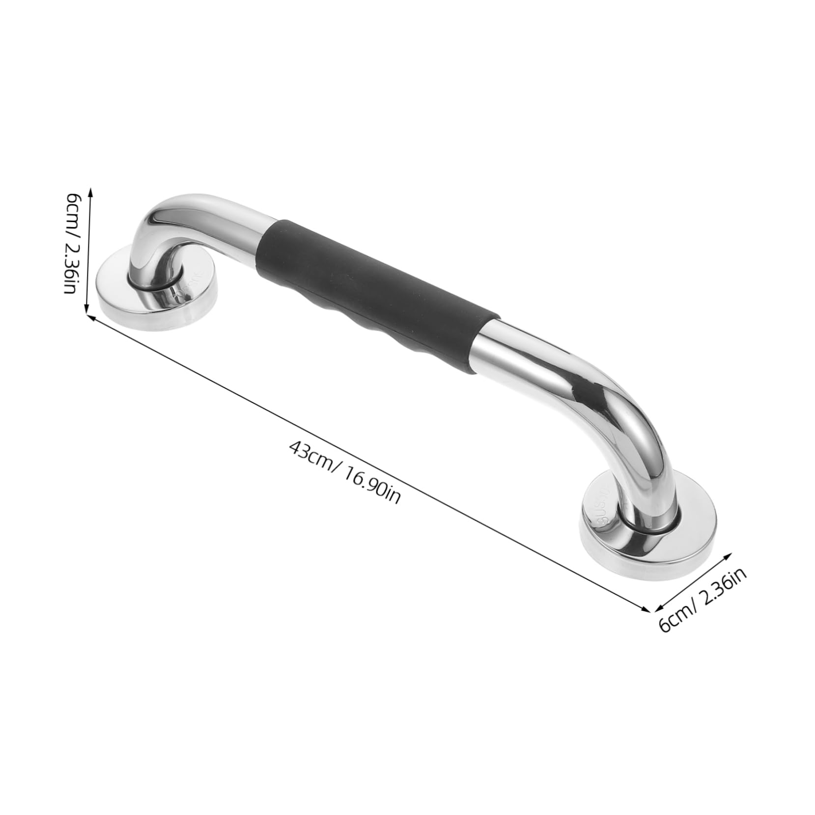 2 Piezas Asideros de Baño Antideslizantes para Personas Mayores de Unidades de Inoxidable y Barras de Seguridad para Ducha y Baño Soporte Práctico y Duradero para Ancianos y