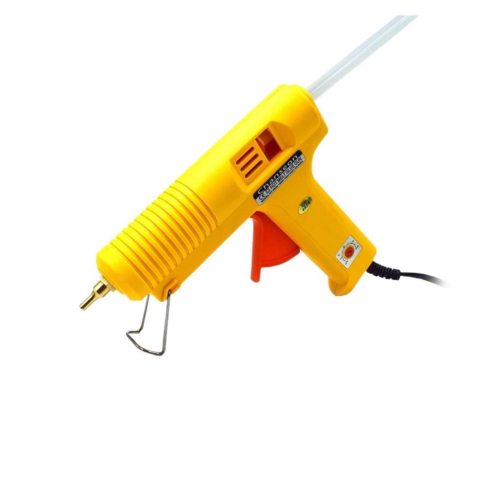 Pistola Silicona Caliente, Pistola de pegamento de fusión en caliente de 150W con 10 Uds. Palos blancos de 11mm * 200mm temperatura ajustable intelinte, boquilla de cobre de 5 uds.(Kitchen treasure)