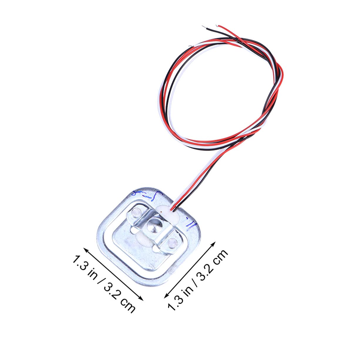 VILLFUL 4 Pcs Body Scale Sensor Electronic Sensor Weighing Sensor Replacement Sensors Postal Scale Sensor Electronic Weighing Sensor Precision Sensor Scale Weighing Sensor Silver