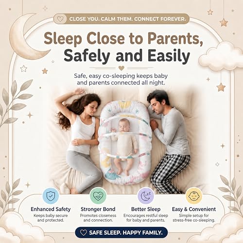 Image of StarAndDaisy Baby Mosquito Net with 360 Widened Skirt /Foldable,Spacious & Light-Proof /Rust-Free 5-Point Frame /Mesh for Full Protection. (Mosquito net -Ocean Print)