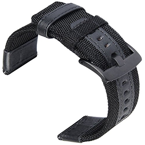 Correa de reloj nylon 24mm con hebilla de acero miniatura 1