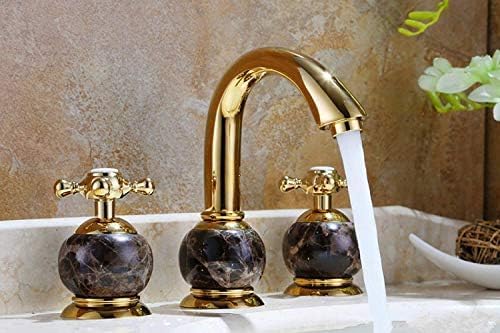 Robinet de lavabo 3 trous au fini satiné pour moderniser la salle de bain familiale