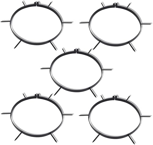 Miniatura 2 de CHARMMA Abrazadera aireadora de césped con púas 5 piezas de diámetro 11.8"