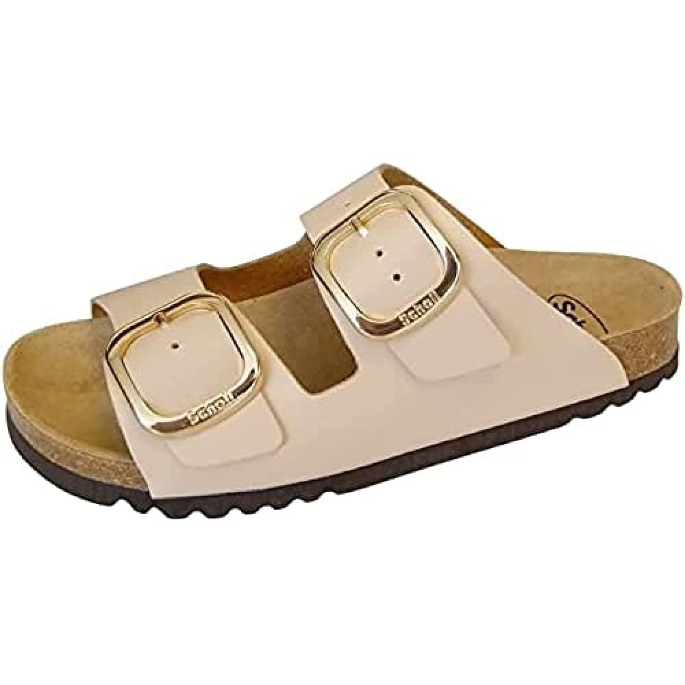 Scholl Women's Christmas sandals, dark brown, 7 UK