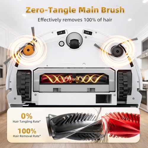 Image of 24 Pack Replacement Accessories for Roborock Qrevo Curv 2 Flow Robot Vacuum | 2 Pairs Main Brushes 2 Roller Mops 4 HEPA Filters 6 Side Brushes 6 Dust Bags 1 Cleaning Brush 1 Screwdriver
