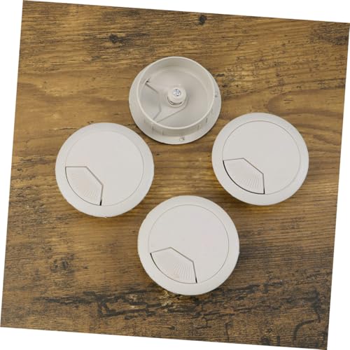 12pcs Tapa para Orificio de Cable Organizador Gris Blanco para Escritorio, Gestión de Cables para Oficina y Hogar miniatura 7