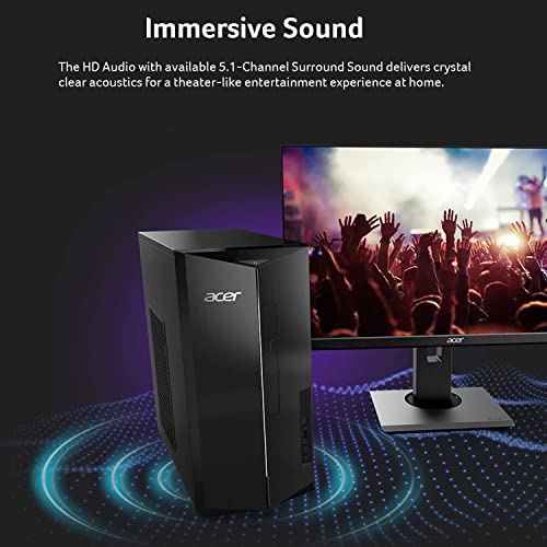 Acer [Windows 11 Pro] 2022 Aspire Tc-1760-Ua92 Desktop,12Th Gen Intel Core I5-12400,16Gb Ram |1Tb Ssd, 8X Dvd-Rw,802.11Ax Wi-Fi 6, Bluetooth 5.2,Windows 11 Pro #TOP4
