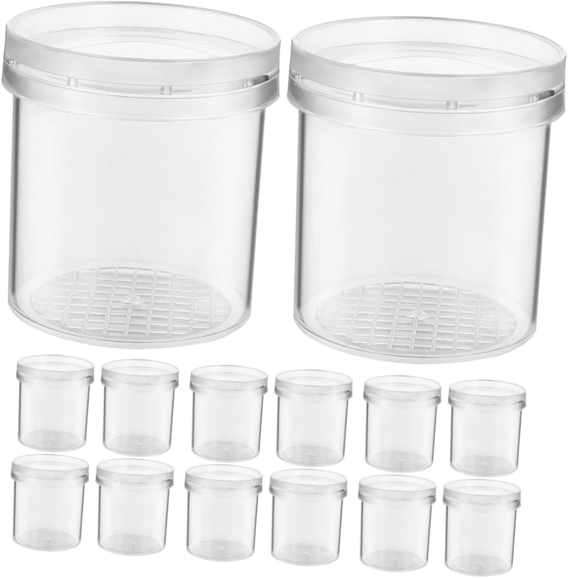 Ciieeo 20pcs Multi-Function Insect Observation Boxes with Ventilation System for Nature Enthusiasts Portable Magnifying Containers for Critters and Insect Viewing