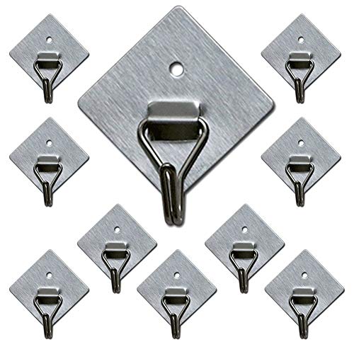Best Review Cenland Self Adhesive Hooks 30lb(Max) Utility Wall Hooks with Holes and Screws,Waterproof and Oilproof,Bathroom Kitchen Heavy Duty Reusable Seamless Hooks(10PCS) Best Review Cenland Self Adhesive Hooks 30lb(Max) Utility Wall Hooks with Holes and Screws,Waterproof and Oilproof,Bathroom Kitchen Heavy Duty Reusable Seamless Hooks(10PCS)