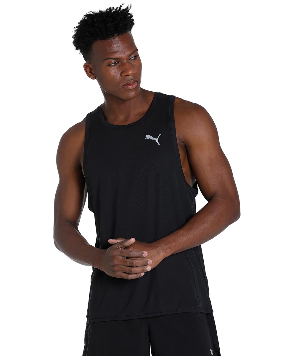 Puma Men's Black Run Favourite Running Tank Top L