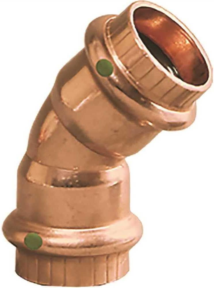 Viega 77607 ProPress 1/2 in. x 1/2 in. Copper 45-Degree Elbow