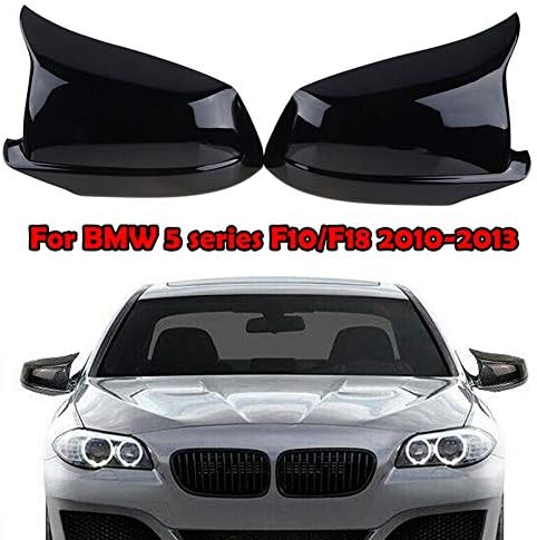 Car Mirror Cover Gloss Black Side Mirror Cover for BMW 5 Series F10 M5 2011 Replacement Part Mirror Covers