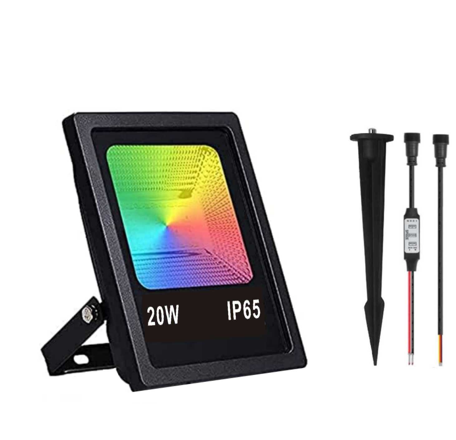 JIAANDA DMX Flood Lights,DMX512 led Pixel Flood Light, 12W-RGBW