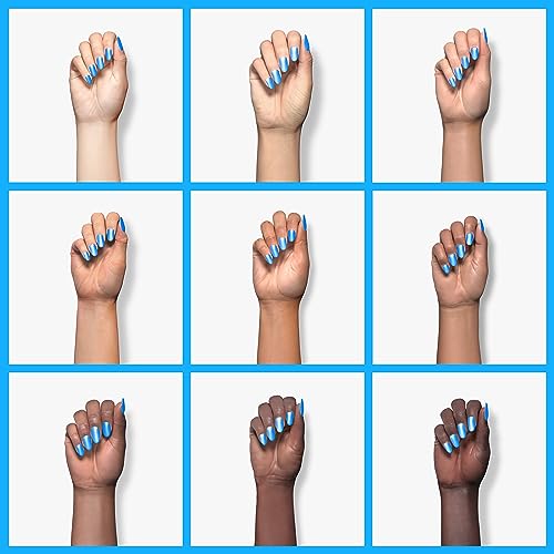 Image of Beetles Blue Gel Polish, 15ML Bright Blue Gel Nail Polish, Soak Off Summer Nails Art Manicure Salon Home DIY Design Uv Nails Lamp Needed