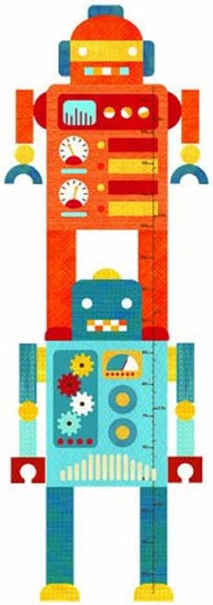 Petit Collage Fabric Wall Growth Chart Decal, Robot (Discontinued by Manufacturer)