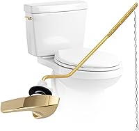 Vista 18 de iFealClear Kit universal de repuesto para manija de inodoro, mango de inodoro de montaje lateral/angular, compatible con Kohler