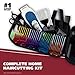 Wahl Clipper USA Color Pro Complete Haircutting Kit with Easy Color Coded Guide Combs - Corded Clipper for Hair Clipping & Grooming Men, Women, & Children - Model 79300-1001M