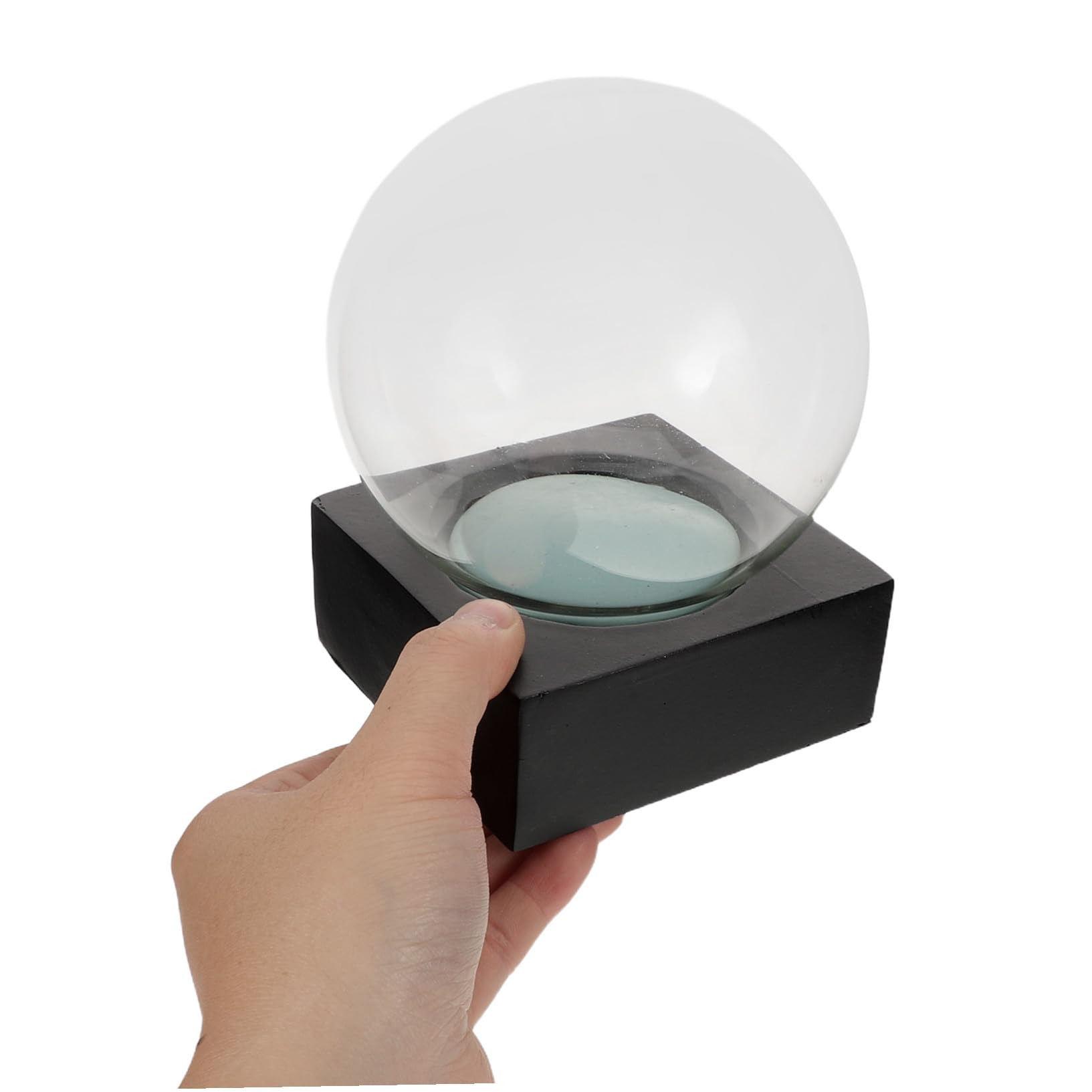 Kit de Boule à Neige Verre Soi-même pour Fêtes Vide et Personnalisable avec Base Résine et Couvercle Transparent