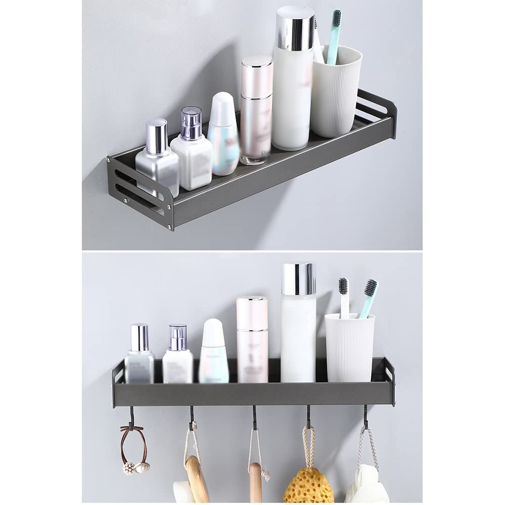Estante De Ducha De Aluminio Sin Taladro – Organizador Para Baño Y Cocina, Colgante Para Especias Y Accesorios