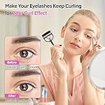 Eyelash Curlers Kit for Women w Lash Curler, Eyelash Comb Seperator, 3 in1 Mascara Brushes, Eyelash Extension Tweezers, Foldable Eyebrow Brush and Comb, 10 Silicone Refills Pads - Image 2