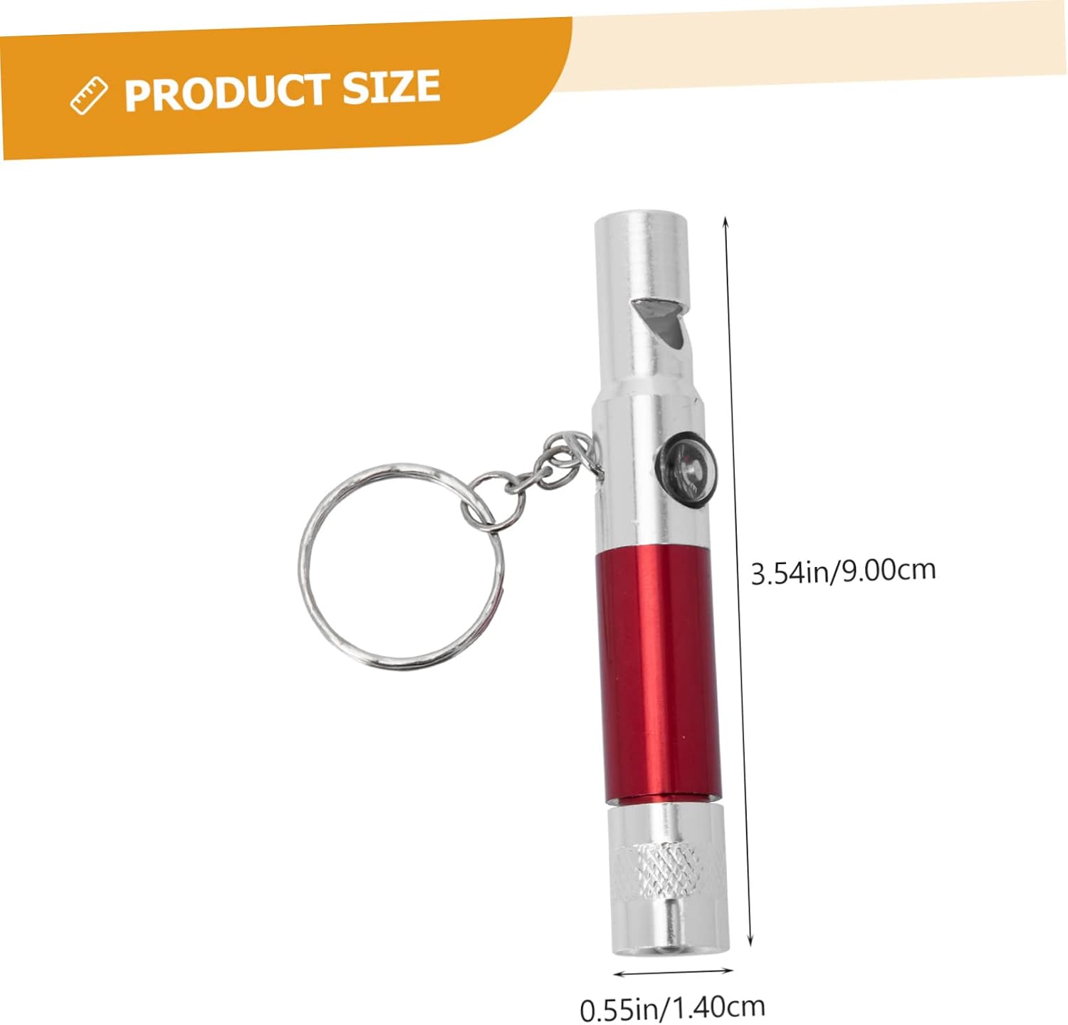 BESPORTBLE 2pcs Multifunctional Outdoor Survival Whistles with Flashlight and Compass Lightweight Keychain Gadgets for Hiking Emergency Signaling and Camping