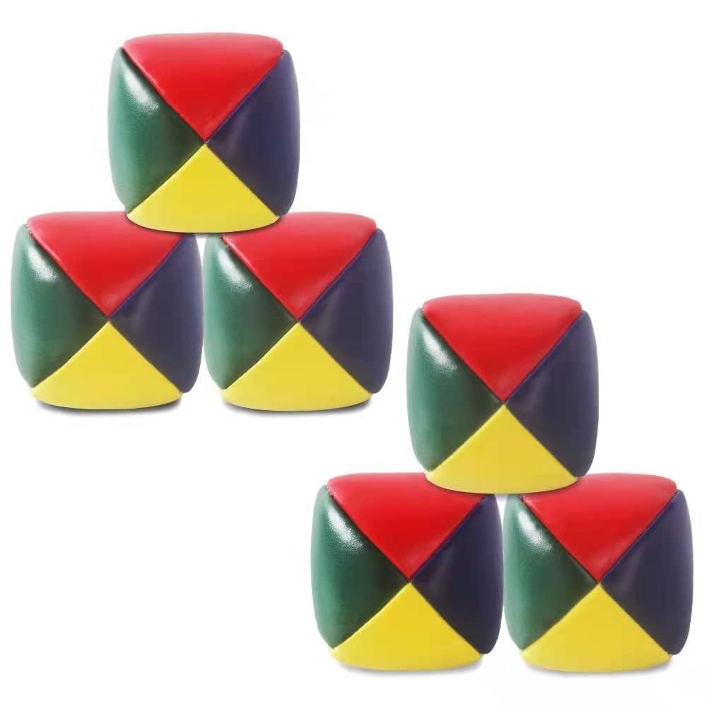ZYWQ Juggling Balls, 6 Pack Soft Juggling Balls for Beginners Juggle Balls Bulk Set for Juggler, Kids and Adults