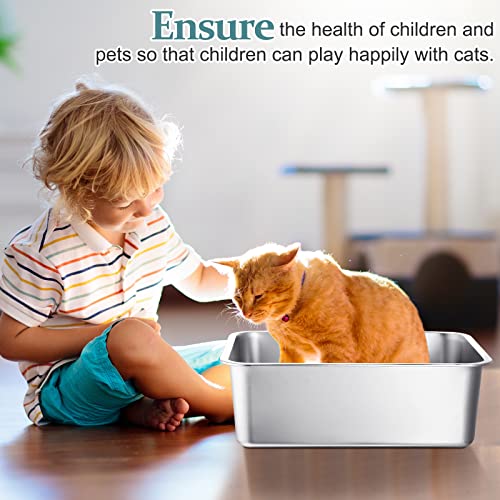 Gerrii arenero para gato acero inoxidable 3 unidades miniatura 4