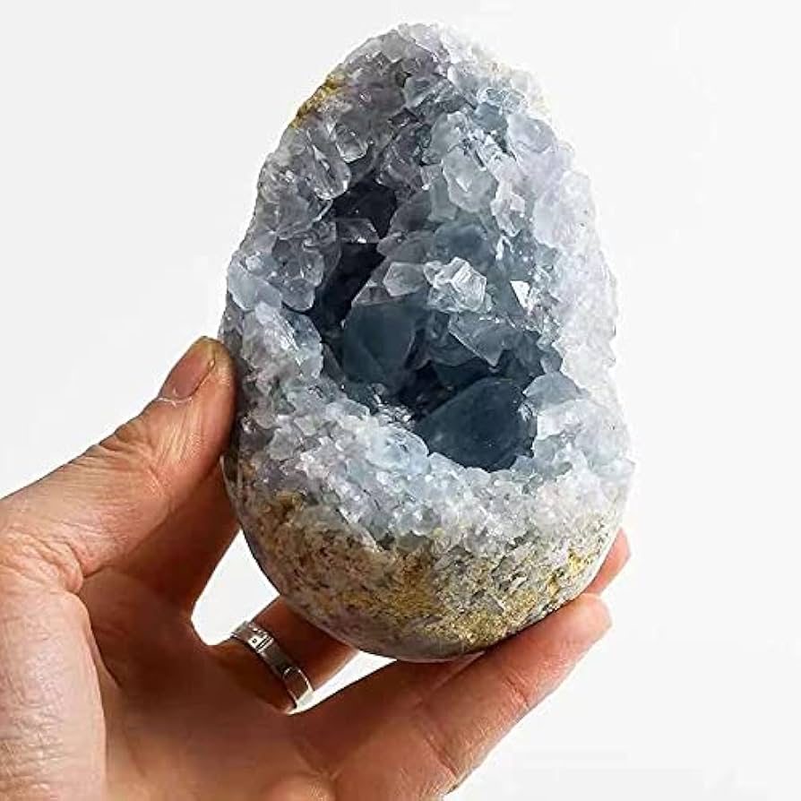 Amazon.co.jp: BEINUANCRYSTAL 1個 700g-800g 天然ブルーセレナイト