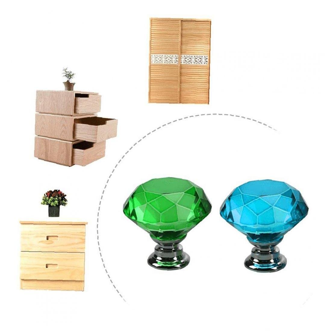 Amazon.co.jp: 取っ手 クリスタル ドアノブ クリアガラス