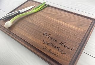 Personalized Cutting Board, Engraved Cutting Board, Wedding Gift, Engagement Gift, New Home Owners, First Home, Housewarming Gift, 178 (Maple, Arched 12" x 9")