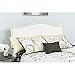 Flash Furniture Cambridge Tufted Upholstered Twin Size Headboard in White Fabric