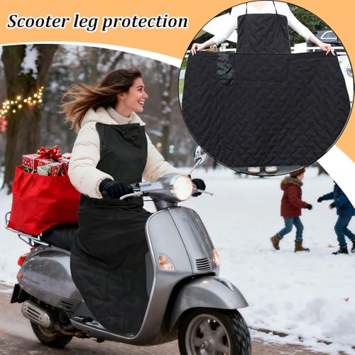 Tablier scooter hiver imperméable couverture chaude moto - 6