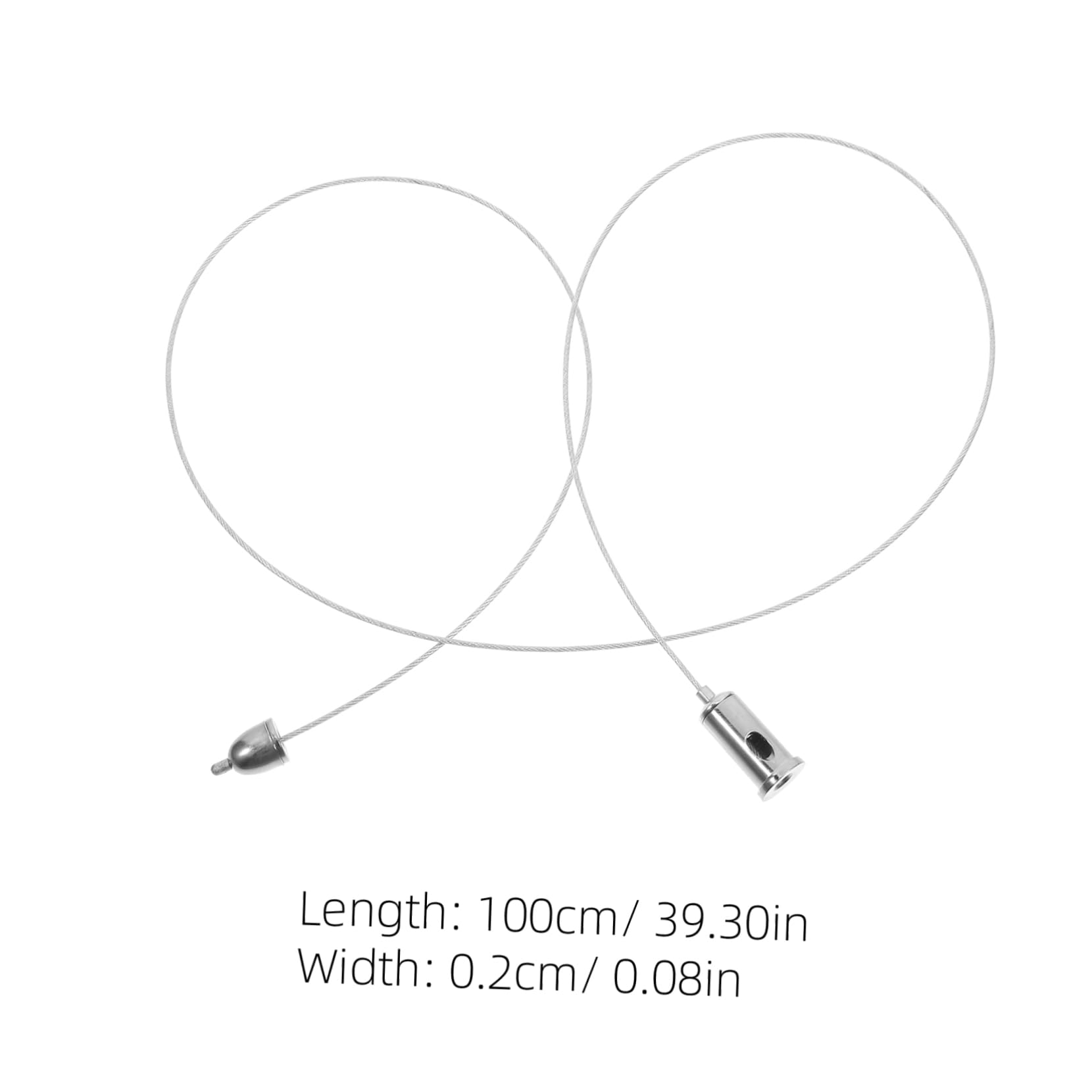 HOLIDYOYO Ceiling Lamp Ropes 4pcs Stainless Steel Wire Rope Heavy Duty Hanging Wire for Light Fixtures